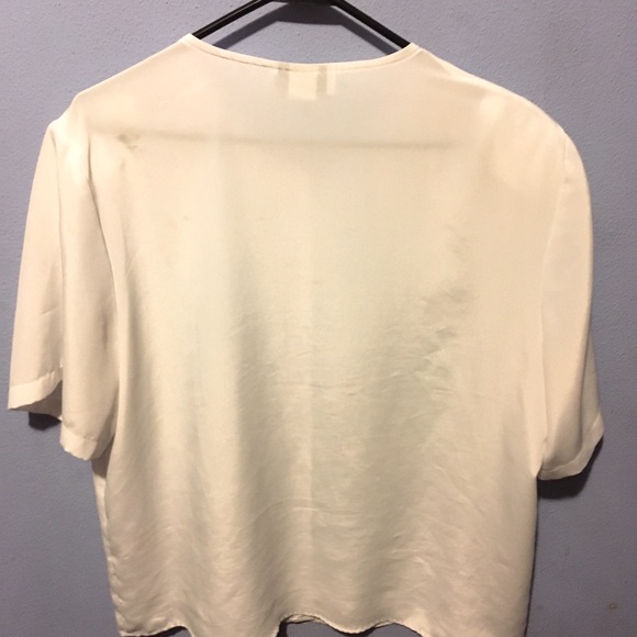 Kathy Che White Feminine Blouse Sz 16P - Picture 5 of 8
